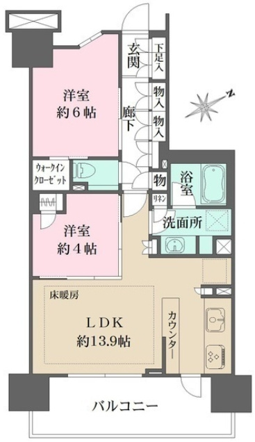 ザパークハウスひばりが丘の間取り