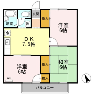 【間取り】 | リビエールアン　B