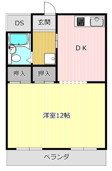 ６７０４６　エクセル鷺山第１の間取り
