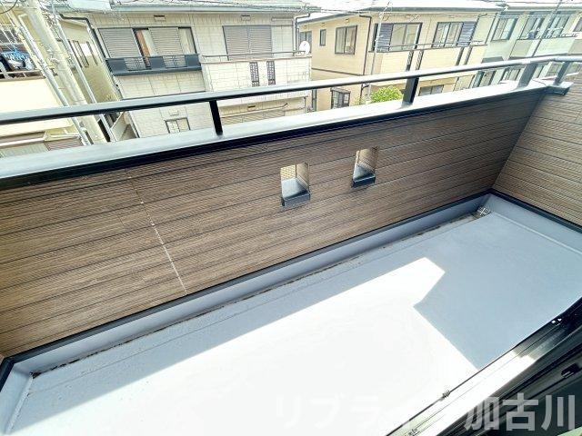 西二見戸建てのバルコニー