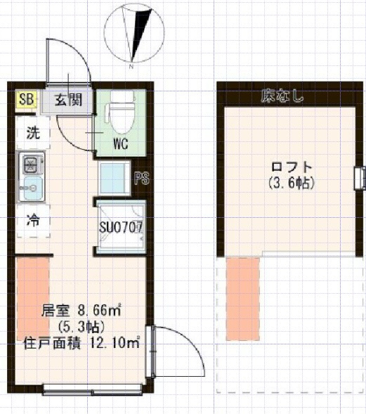 アルブル小岩の間取り