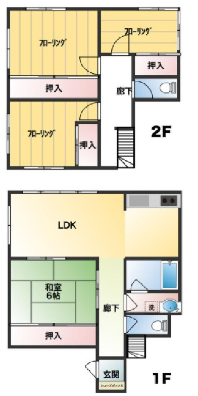 茂原市本納　中古戸建の間取り|図面と現況に相違がある場合、現況を優先致します。