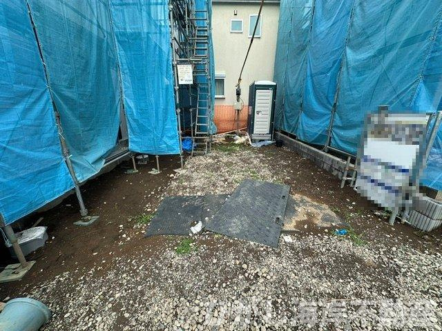 茅ケ崎市香川４丁目　新築戸建　全２棟の駐車場|6月15日撮影　工事中　　駐車スペース