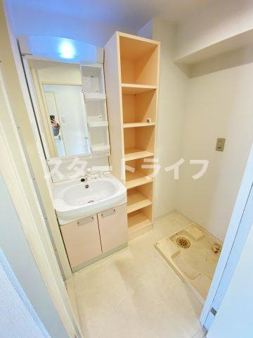 大阪市東淀川区東淡路３丁目の賃貸マンションの洗面所