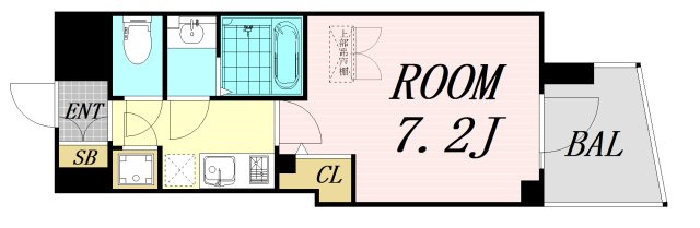 セレニテ本町東リアン　仲介手数料無料の間取り