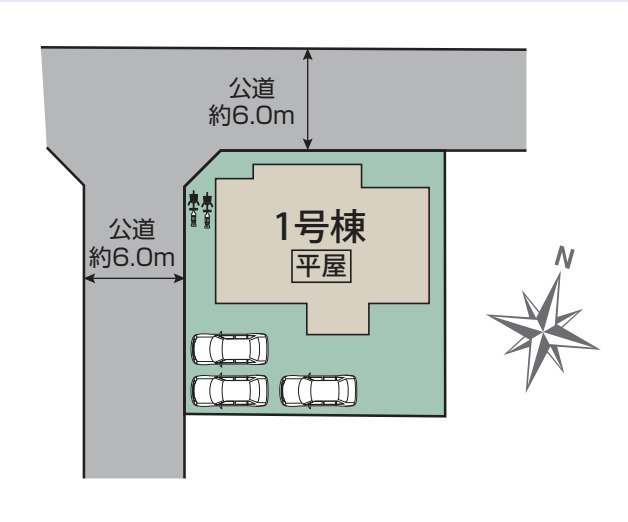 【区画図】 | 行田市富士見町　新築戸建　全1棟　1号棟