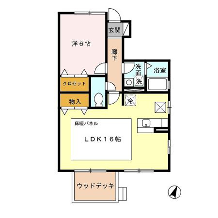 ガーデンコート　Ｂの間取り
