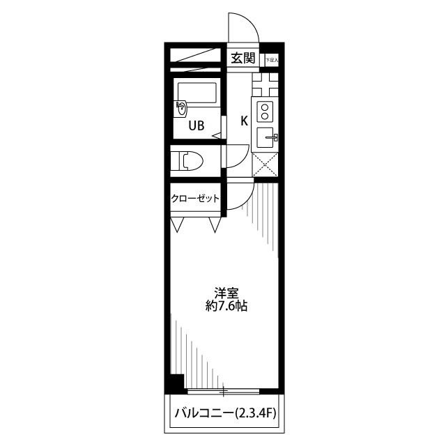 アンプルール フェール グランデールの間取り
