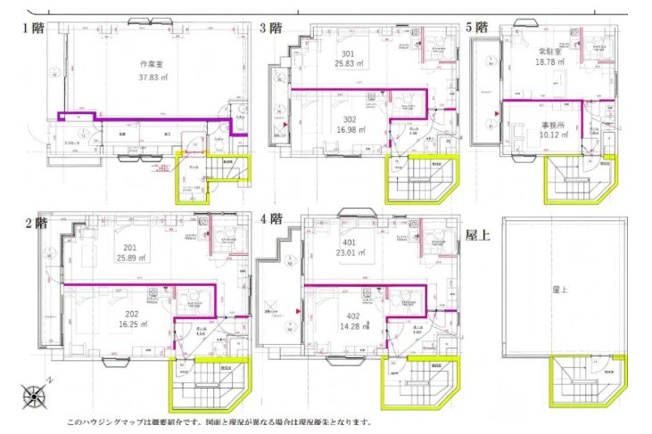 【間取り】 | 東浅草５丁目ホテル