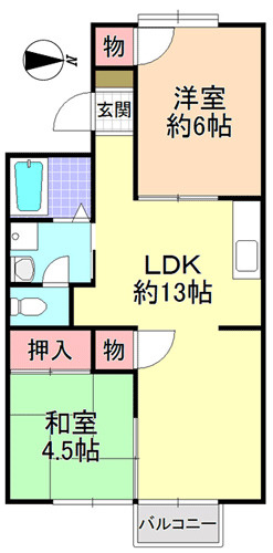 【間取り】 | 緑ヶ丘ハイツ