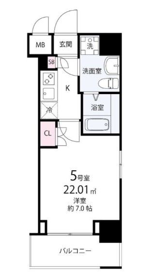 ヴォーナ・ヴィータ行徳駅前の間取り