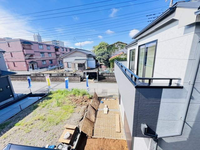 松戸市六高台４丁目新築戸建【六実小学校:4分】の展望|バルコニーより道路側眺望