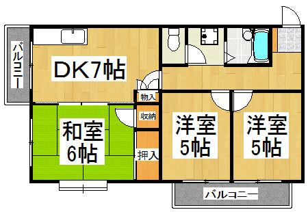 プチメゾンの間取り