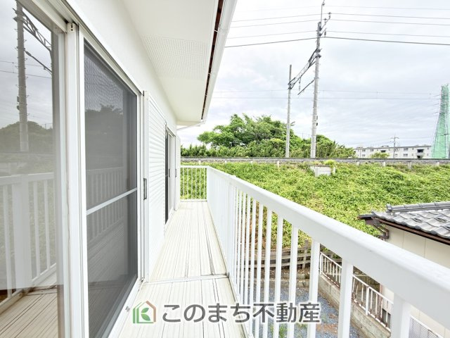 KEM宇都宮市弥生1期　中古戸建のバルコニー|南向きのバルコニーは陽当り良好で、お洗濯物もよく乾きます！