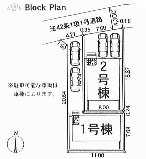 綾瀬市早川第7　新築戸建全2棟の区画図