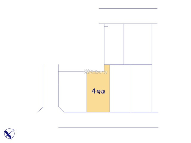 神栖市深芝南1丁目01期　4号棟　新築戸建の区画図
