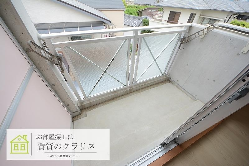 ピースフル桂のバルコニー