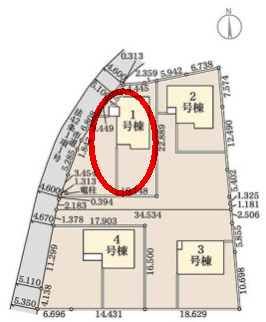 リーブルガーデンＳ第19渋川金井　1号棟の区画図|駐車場2台以上ご用意しています！来客時も重宝しますよ♪