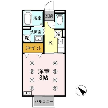 カサフェリスⅠの間取り