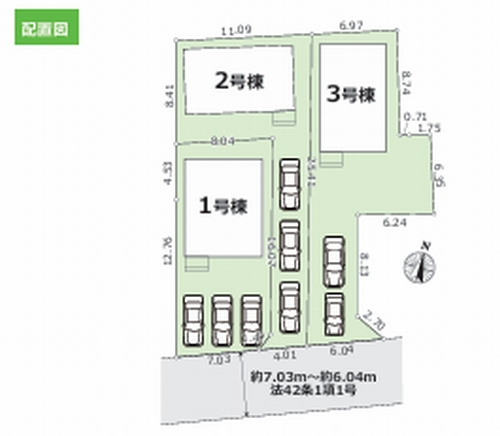【区画図】 | 【仲介手数料０円】平塚市御殿16期　新築一戸建て　全3棟 | 【仲介手数料０円】平塚市御殿16期　新築一戸建て　全3棟
