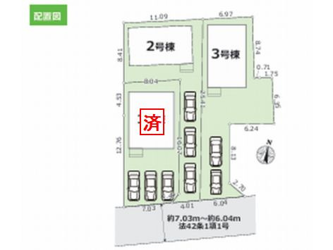 【区画図】 | 【仲介手数料０円】平塚市御殿16期　新築一戸建て　全3棟 | 【仲介手数料０円】平塚市御殿16期　新築一戸建て　全3棟