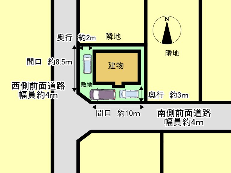 リフォーム済中古戸建　岐阜市中　昭和50年築の区画図