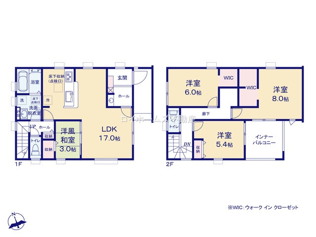 【間取り】 | 瀬戸市今林町387『仲介料無料』新築戸建て | 2号棟