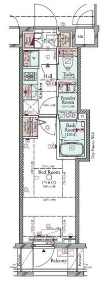 【間取り】 | コンシェリア麻布 ＰＬＡＴＩＮＵＭ ＳＱＵＡＲＥ