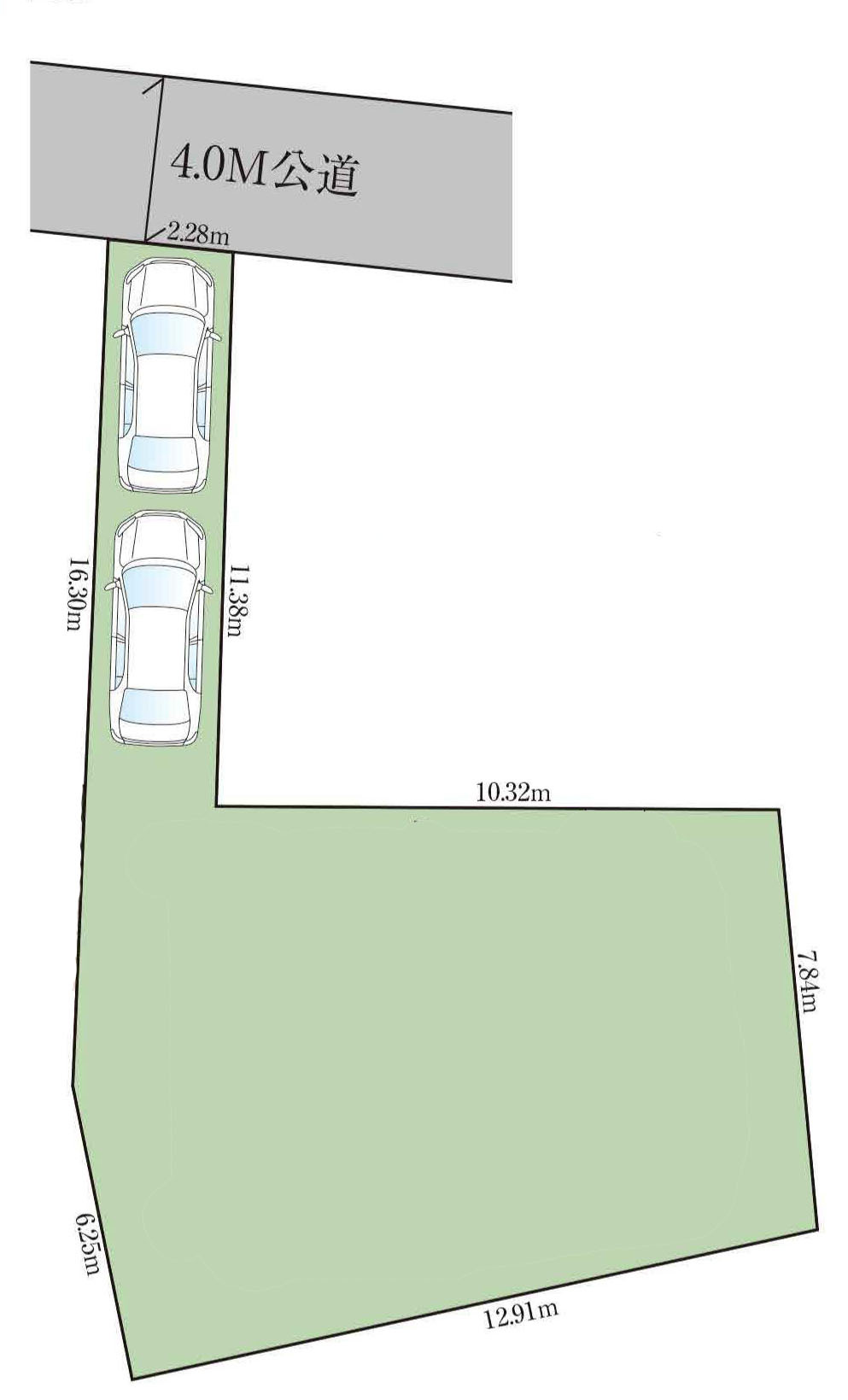 昭島市田中町１丁目の中古一戸建の区画図