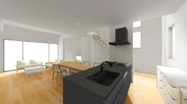 住吉山手4丁目　売土地の参考プラン|建物プラン例（イメージパース）
