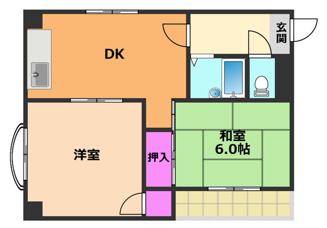 【間取り】 | シャトレー寿