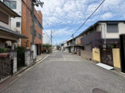 【前面道路含む現地写真】 | 永代町１丁　売土地 | コノミヤまで徒歩１０分！スーパー玉出まで徒歩１１分！ライフまで徒歩１４分！毎日のお買い物に便利ですね♪その日の特売日などでスーパーを選べますね♪