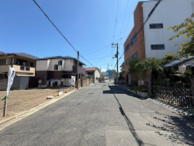 【前面道路含む現地写真】 | 永代町１丁　売土地 | 前面道路約７．８ｍ！広々運転の苦手な方も安心です！