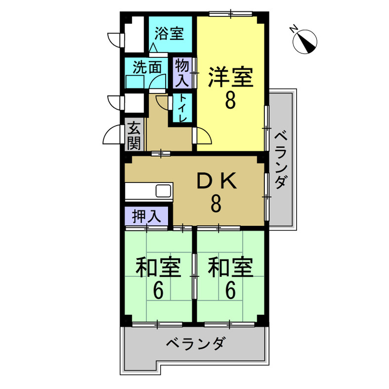 メゾン兜山Ⅰの間取り