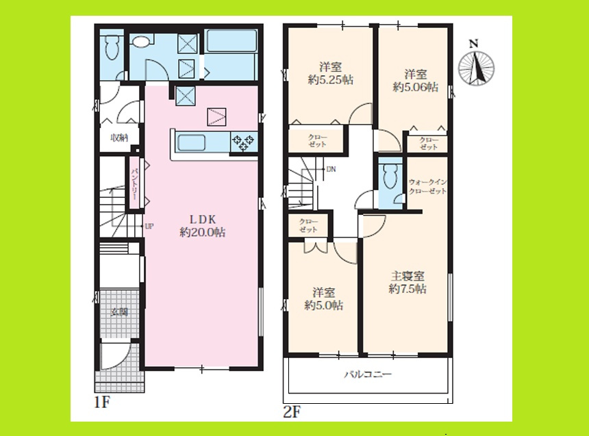 名古屋市港区船頭場１丁目の新築一戸建の間取り|◇２号棟◇　