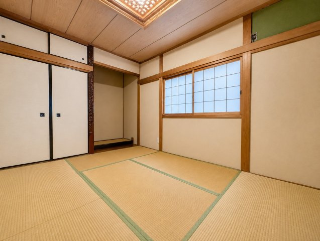 西安威1丁目の和室|シンプルで落ち着いた和室は、収納や押入れも完備。家事や生活動線を邪魔せず、快適に暮らせる居心地の良い空間です。