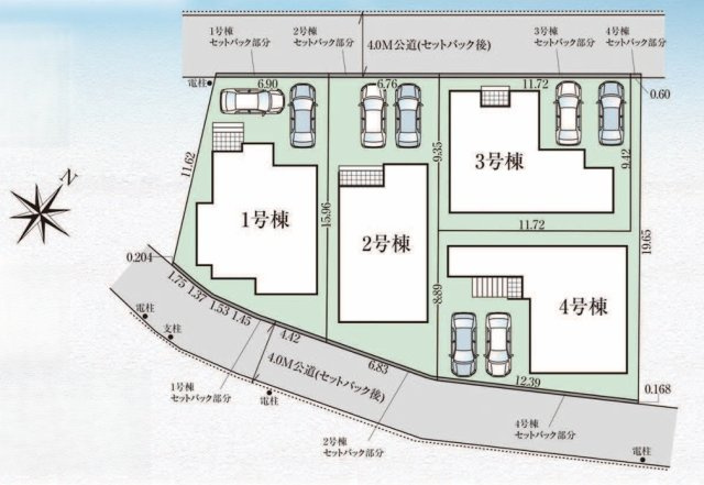 グラファーレ千葉市若葉区高品町2期の区画図