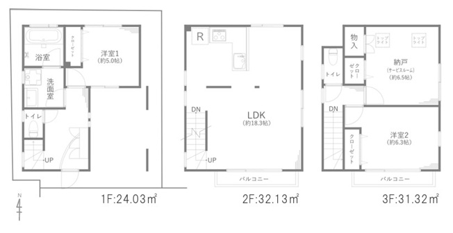 【間取り】 | 三鷹市深大寺2丁目　中古戸建　全1棟