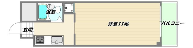 大阪市淀川区西中島６丁目の賃貸マンションの間取り