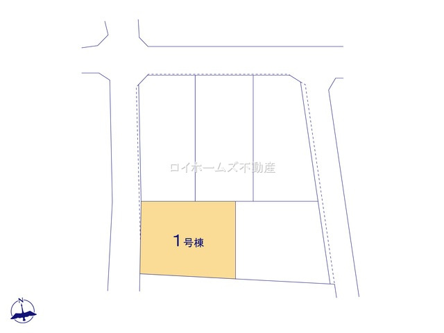 【区画図】 | 北名古屋市六ツ師中屋敷549『仲介料無料』新築戸建て | 1号棟