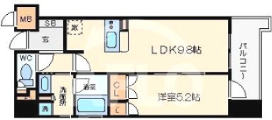 セイワパレス大手前西の間取り|セイワパレス大手前西　間取り