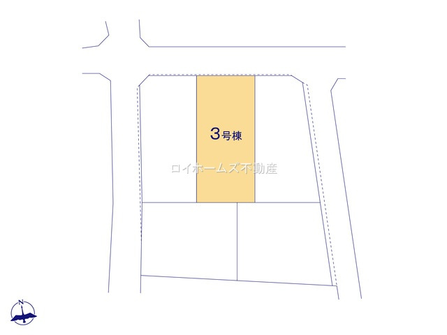 【区画図】 | 北名古屋市六ツ師中屋敷549『仲介料無料』新築戸建て | 3号棟