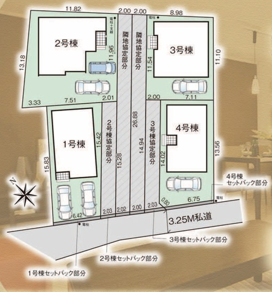 グラファーレ佐倉市上志津16期の区画図