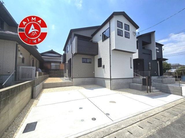 福岡市南区柏原2丁目第1-2棟（2号棟）の外観|デザイン性のある外観です。