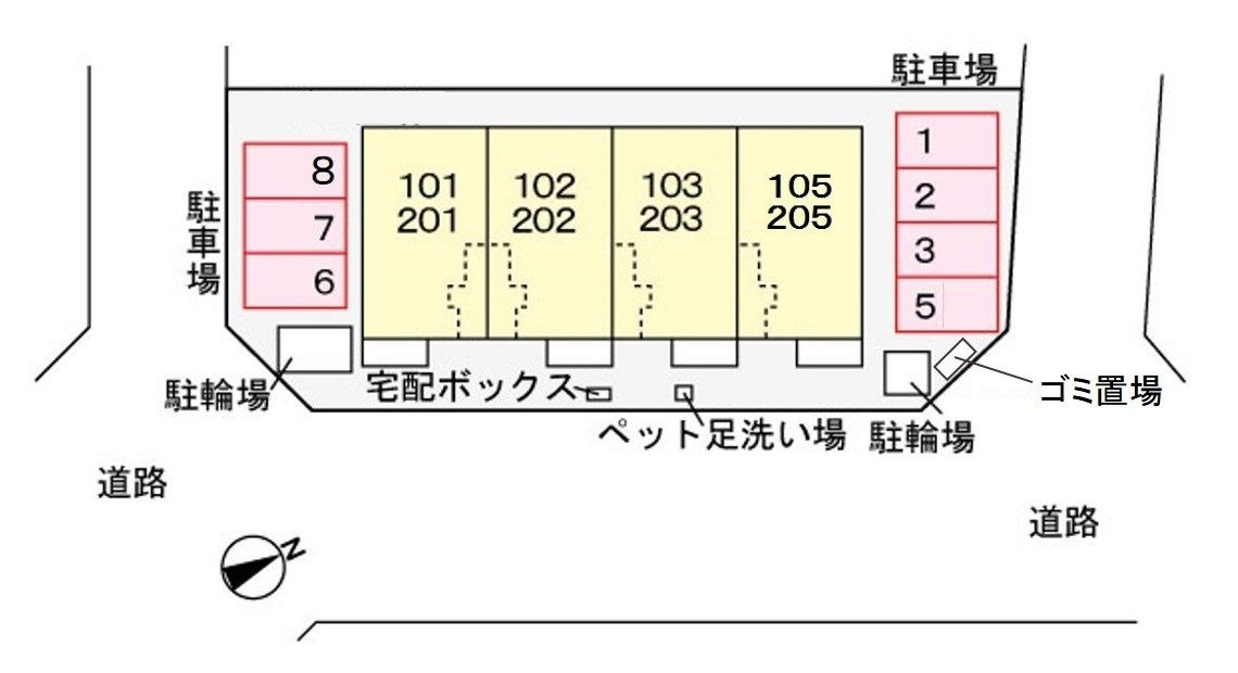 エンシーナの区画図