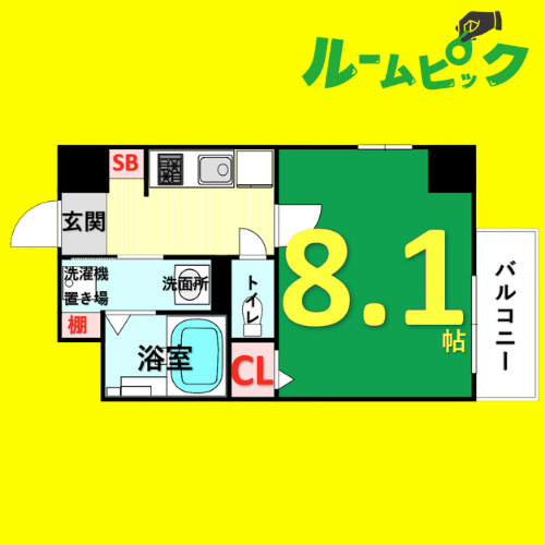 P-SQUARE　Shumoku　III　名古屋市賃貸　仲介手数料無料の間取り