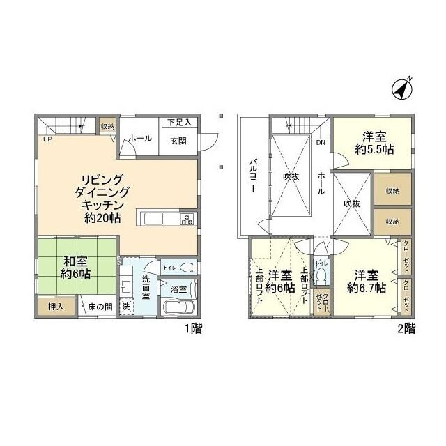 桜台貸家の間取り