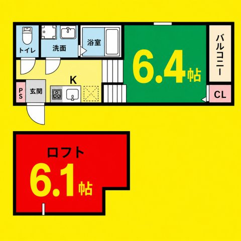 アルメリアⅡ　名古屋市賃貸　仲介手数料無料の間取り