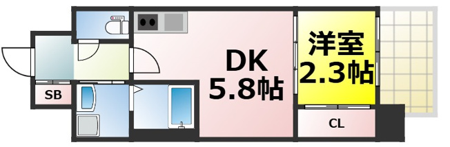 【間取り】 | セレニテ南堀江エクラ 仲介手数料無料