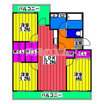 【間取り】 | カームヒルズ板付